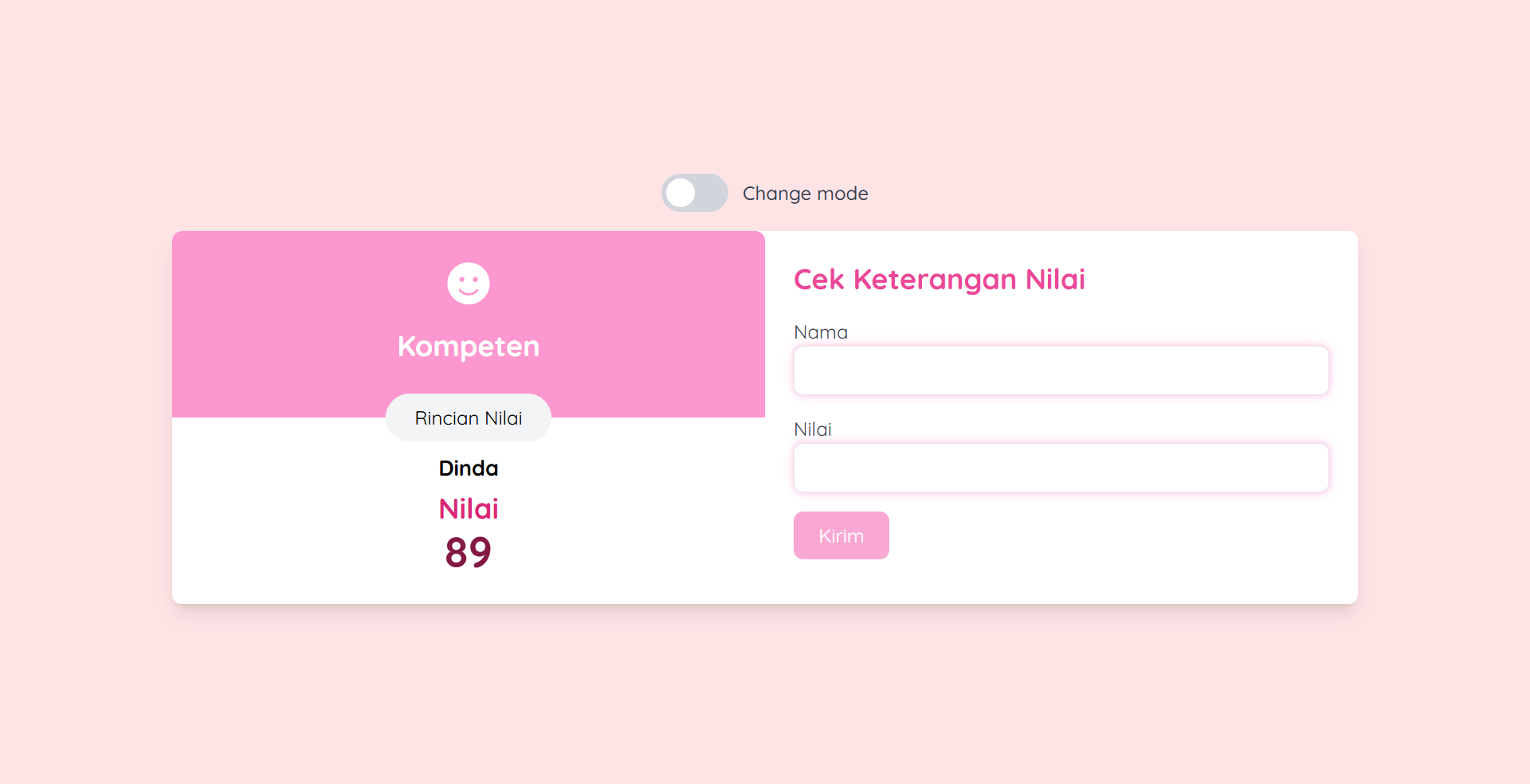 Cek Nilai
